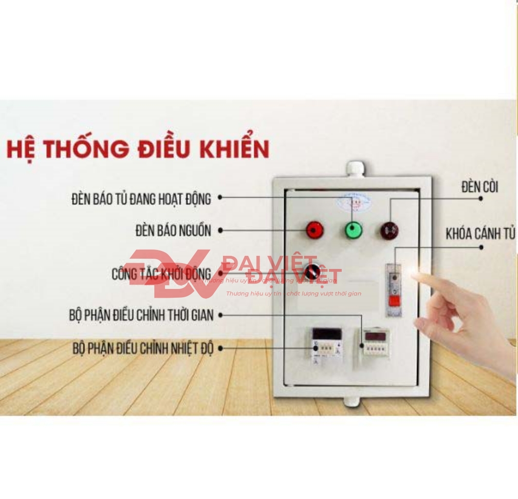 Hệ thống điều khiển của tủ hấp cơm công nghiệ Hệ thống điều khiển của tủ hấp cơm công nghiệ