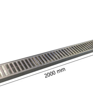 Rãnh thoát sàn inox nhà bếp 200x20x10cm Độ dày thân 1mm