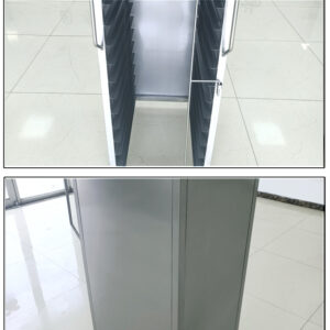 Xe đẩy khay cơm inox 12 tầng với kiểu dáng sang trọng hiện đại