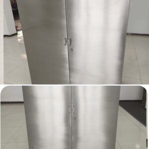 Tủ quần áo inox 2 cửa 1280x650x1775mm Thiết kế mái dốc thông minh tránh bụi bẩn