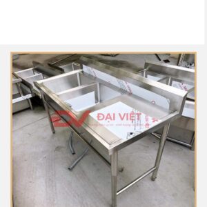bàn bếp inox 120x60x80cm Bàn sơ chế thức ăn inox dùng để sơ chế thực phẩm, soạn đồ ăn, bàn thao tác trung gian