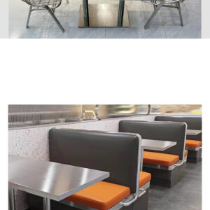 bàn inox chữ nhật 120x60x74cm với khung bằng inox 304 được gia cố thêm các thanh tăng cứng