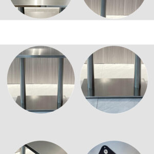 bàn inox chữ nhật 120x60x75cm có chân bàn bằng hộp inox 40×40 mm