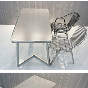 bàn inox chữ nhật chân cong 120x60x75cm với chất liệu inox 304 nguyên chất, không hút nam châm