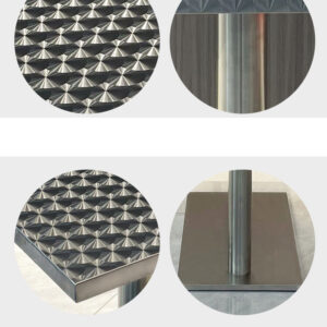 bàn inox chữ nhật có vân 120x60x74cm có chân có cao su chống trượt