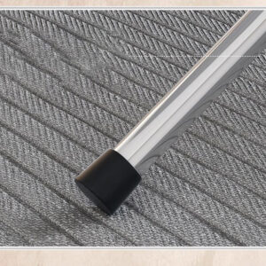 bàn inox chữ nhật xếp gọn có vân 120x60x75cm có chân bàn bằng hộp inox 40×40 mm
