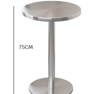 bàn inox tròn 50x75cm dùng trong gia đình, nhà hàng, quán ăn, nhà ăn công nhân