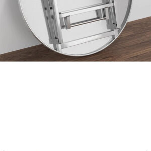 bàn inox tròn xếp gọn 80x55cm với sử dụng máy chấn CNC giúp các mép gấp an toàn, bền bỉ và đẹp mắt