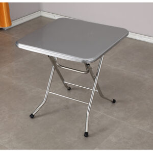 bàn inox vuông 80x80x72cm với khung bằng inox 304 được gia cố thêm các thanh tăng cứng