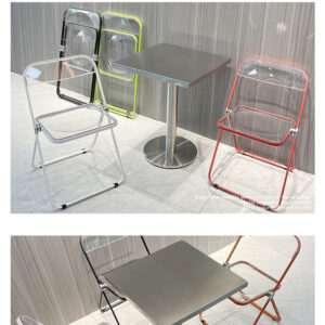 bàn inox vuông chân tròn 50x50x74cm với mặt bàn được chấn dập bằng máy chấn CNC thủy lực, đường nét sắc sảo, chắc chắn