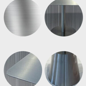 bàn inox vuông chân trụ tròn 70x70x74cm dùng trong gia đình, nhà hàng, quán ăn, nhà ăn công nhân