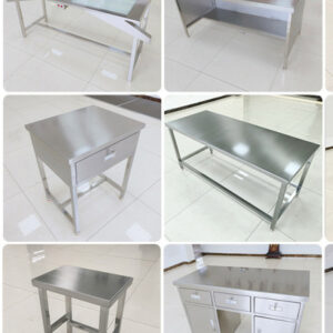 bàn sơ chế inox 120x60x80cm Các mối hàn được thực hiện bằng công nghệ hàn TIG có khí Ar bảo vệ chống oxi hóa
