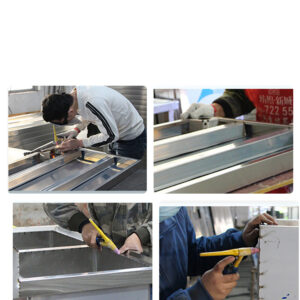 bàn sơ chế inox 2 tầng 100x50x80cm Các mối hàn được thực hiện bằng công nghệ hàn TIG có khí Ar bảo vệ chống oxi hóa