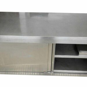 bàn sơ chế inox 2 tầng 180x70x80cm Chất liệu inox 304 nguyên chất, không hút nam châm