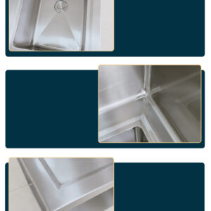 bàn sơ chế inox 2 tầng 900x300mm 2 tầng với tầng trên sơ chế thức ăn, tầng dưới dùng để chứa đồ đạc