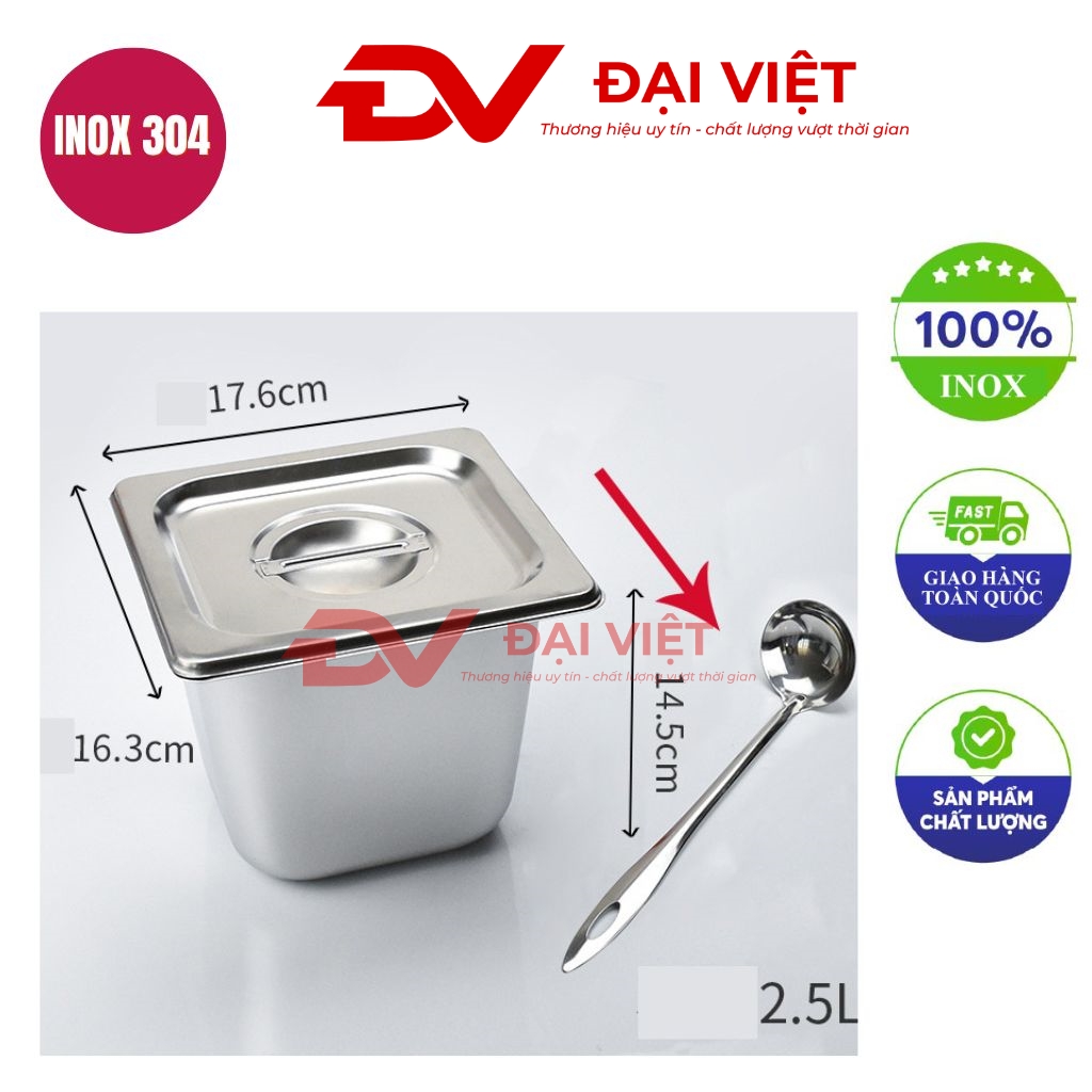 khay đựng gia vị inox 17.6x16.3x14.5cm