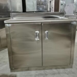 tủ chén inox có bồn rửa 900x500x800mm Chất Liệu Inox 304 chống gỉ