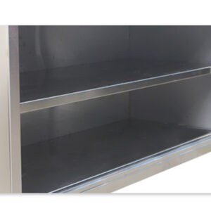 tủ chén inox cửa trượt 2500x800x800mm Cánh khung kính 5mm cường lực