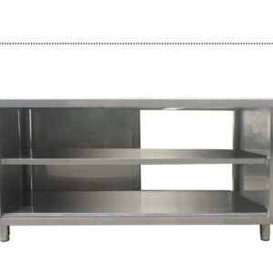 tủ chén inox cửa trượt 2500x800x800mm Số cửa 2 cửa trượt với 4 ngăn chứa đồ