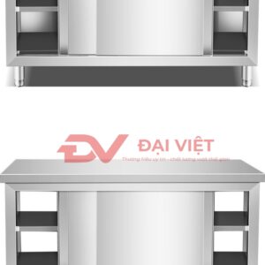 tủ để chén inox 4 tầng 1500x800x800mm Độ bền cao, không gỉ sét