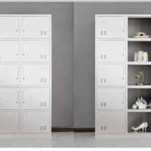 tủ quần áo inox 10 cửa 1800x350x900 với chất Liệu Khung làm từ tấm Inox 304 dày 1mm