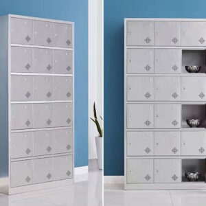 tủ quần áo inox 18 cửa 1800x350x900 với chất Liệu Khung làm từ tấm Inox 304 dày 1mm