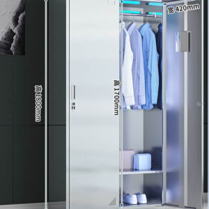 tủ quần áo inox 2 cửa 1800x420x900 được thiết kế chắc chắn, tinh tế và bền bỉ theo thời gian