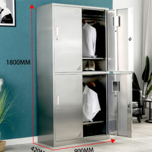tủ quần áo inox 4 của 1800x420x900 Thiết kế mái dốc thông minh tránh bụi bẩn