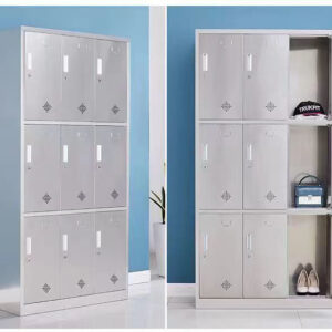 tủ quần áo inox 9 cửa 1800x400x900 được thiết kế chắc chắn, tinh tế và bền bỉ theo thời gian