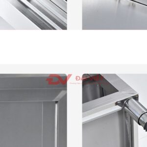 tủ úp chén bát 4 tầng 1200x800x800mm Dùng để đựng chén bát, bát đĩa, xoong nồi, đựng ly tách trong trường mầm non