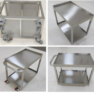 xe đẩy 2 tầng với thiết kế chắc chắn và tiện dụng