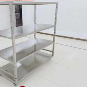 xe đẩy 3 tầng inox 1000x450x200mm vận chuyển thức ăn trong nhà hàng