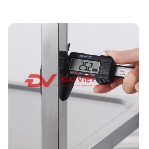 với khung làm từ inox dày 1mm