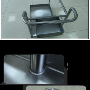 xe đẩy inox 1 tầng 900x570x950mm có khả năng chịu lực tốt