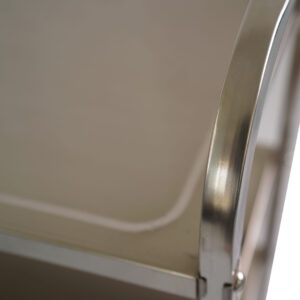 xe đẩy inox 3 tầng 550x310x785mm với mặt sàn làm từ tấm inox 304