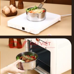 Camen Inox giữ nhiệt 2 ngăn 18x24cm với Dung tích đa dạng và tay cầm chắc chắn