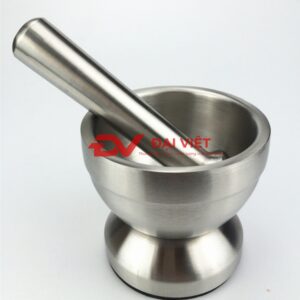 bộ cối chày inox 10x9.7cm Kích thước chày đa dạng kích thước