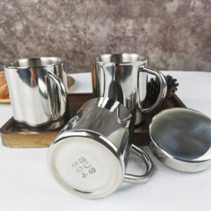 ca inox không nắp 7x8cm Cốc uống nước inox này dùng trong gia đình, nhà hàng, quán ăn, trường mầm non, quán cafe, quầy pha chế