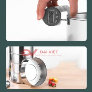 camen inox 3 ngăn 16x26cm camen inox giữ nhiệt này dùng để đựng cơm, thức ăn văn phòng, công ty, nhà xưởng