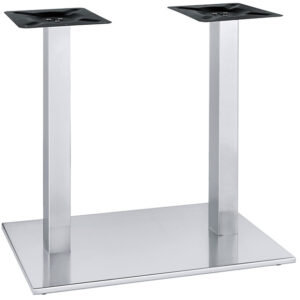 chân bàn inox đôi 700x400x720mm Thiết kế với các thanh nan uốn cong nghệ thuật