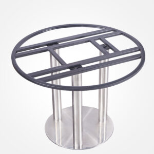 chân bàn inox tròn 3 trụ Sử dụng máy chấn CNC giúp các mép gấp an toàn, bền bỉ và đẹp mắt