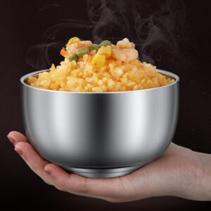 chén inox cách nhiệt 13x6.5cm Độ bền cao, không gỉ sét, thẩm mỹ và an toàn