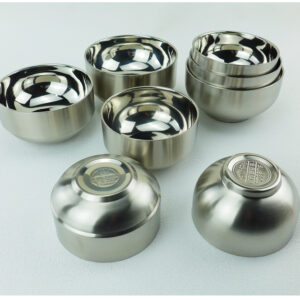 chén inox cách nhiệt 14x7.8cm Độ bền cao, không gỉ sét, thẩm mỹ và an toàn