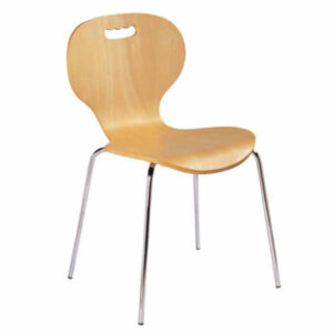 ghế cafe chân inox uốn cong GC27 với Chất liệu inox 304 nguyên chất, không hút nam châm