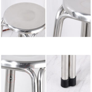 ghế đẩu inox 33x45cm Ghế đôn inox này sử dụng cho các quán cafe, trường học, bệnh viện