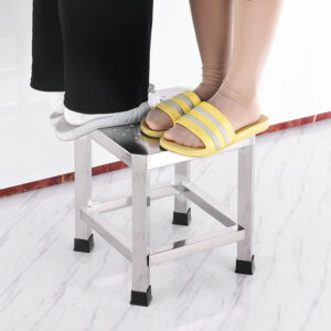 ghế đẩu inox vuông 29x29x33cm Mặt ghế bọc nệm hoặc inox