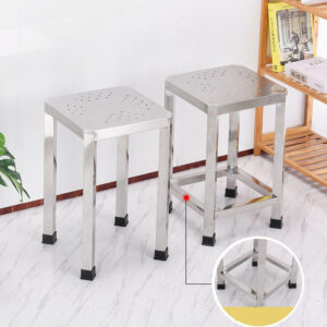 ghế đẩu inox vuông 29x29x65cm Ghế đôn inox này sử dụng cho các quán cafe, trường học, bệnh viện