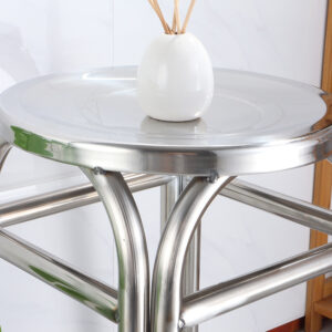 ghế đôn inox 33x45cm Vật Liệu ống tròn phi 32.