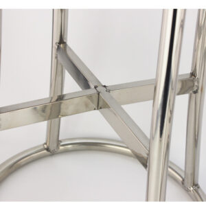 ghế đôn inox tròn 29x45cm 4 Chân ghế được bọc lớp cao su chống trượt