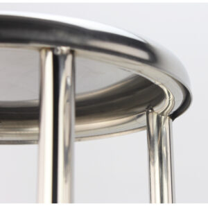 ghế đôn inox tròn 29x45cm Vật Liệu ống tròn phi 32.